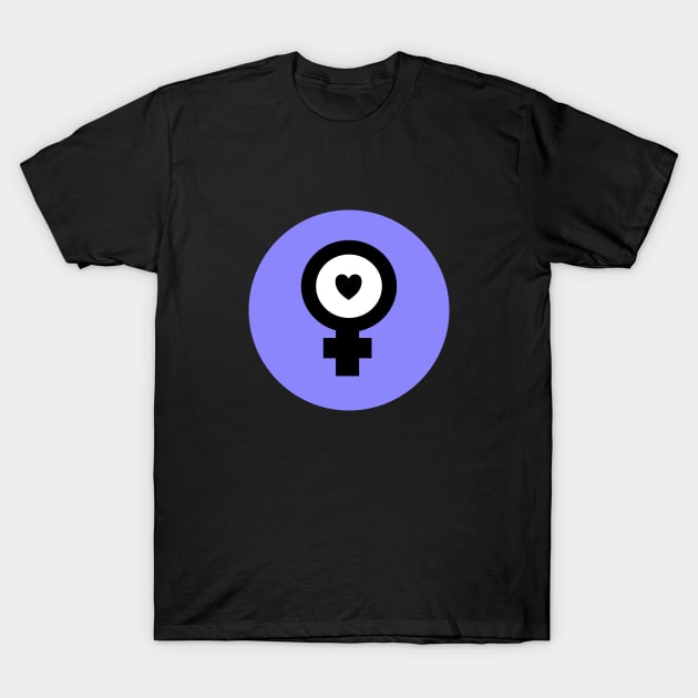 Feminist Symbol Icon T-Shirt by InspireMe